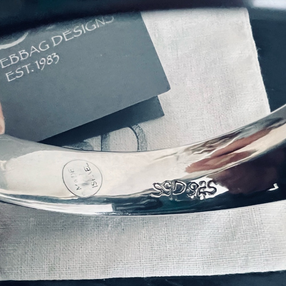 SIMON SEBBAG Sterling Silver Angled Bangle Bracelet - Picture 7 of 9